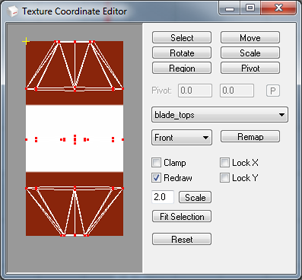 Texture coordinates editor